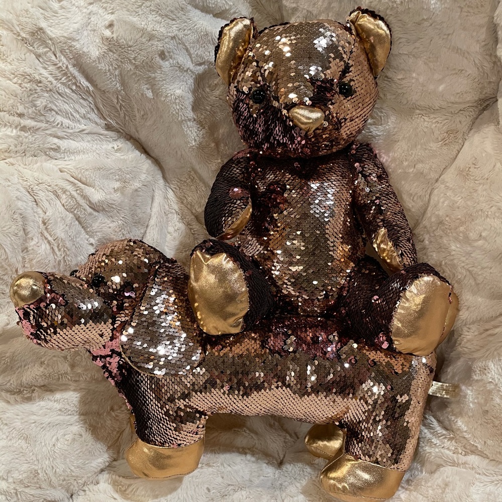 Flip sequin stuffed animals